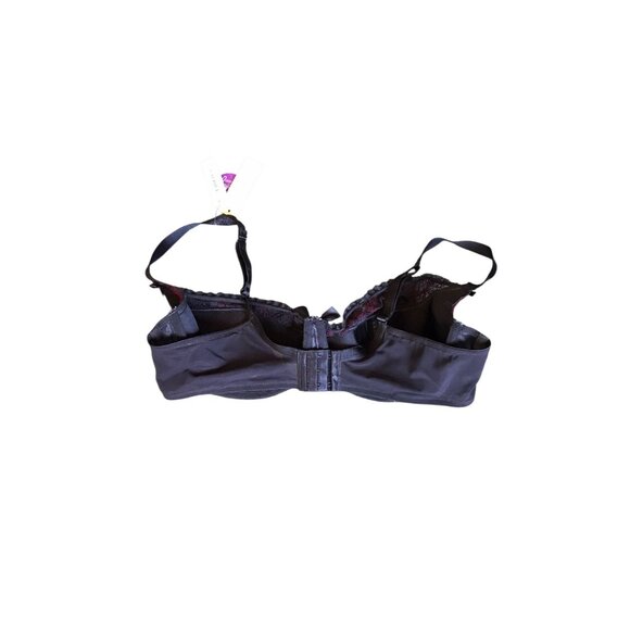 NWT Cacique Black and Red Sexy Support Balconette - Picture 4 of 6